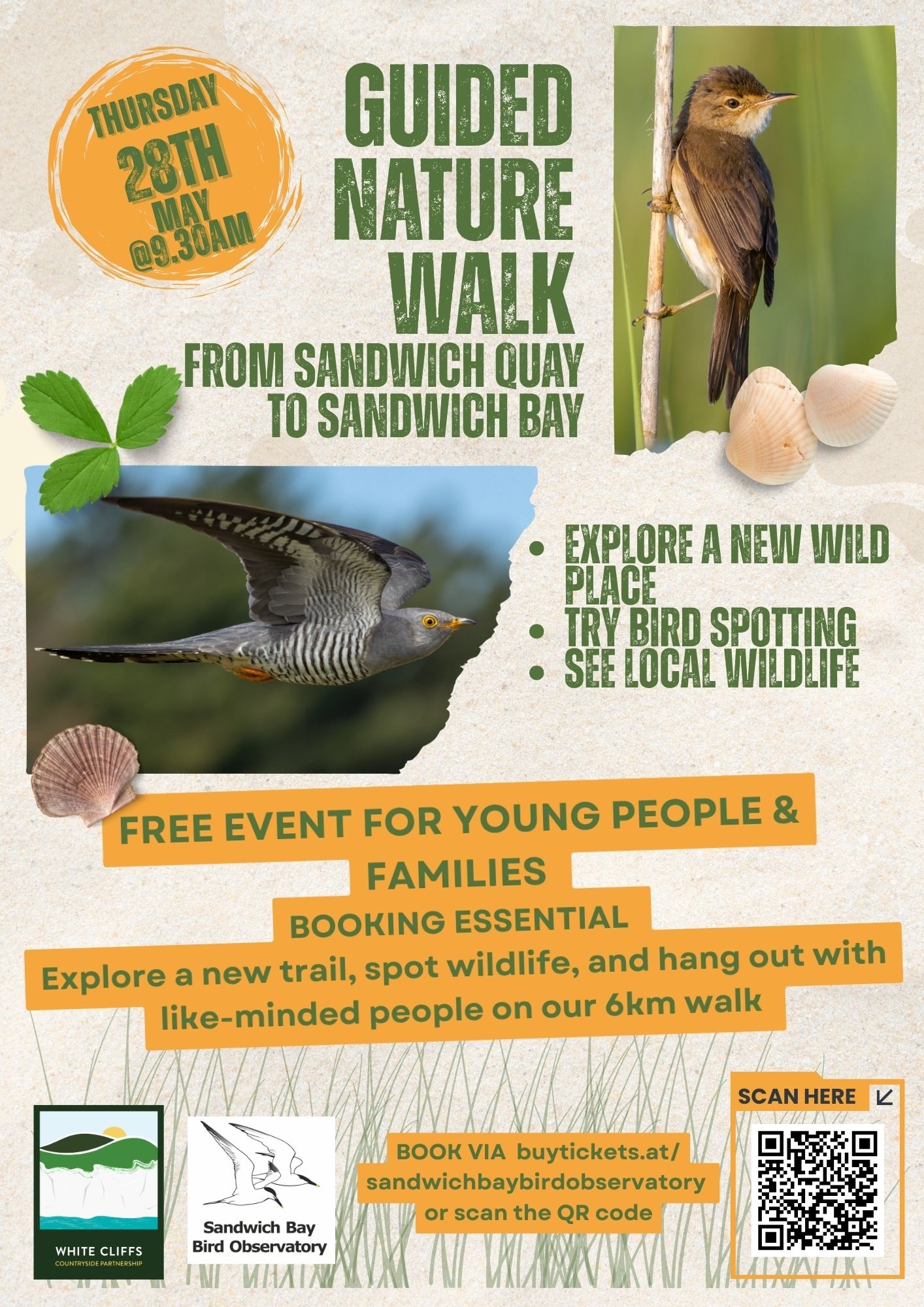 Poster for guided nature walk